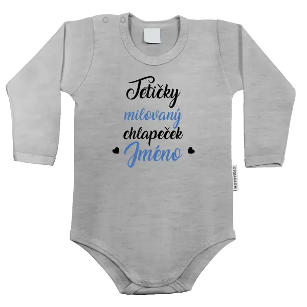 Dětské body Tetičky milovaný chlapeček