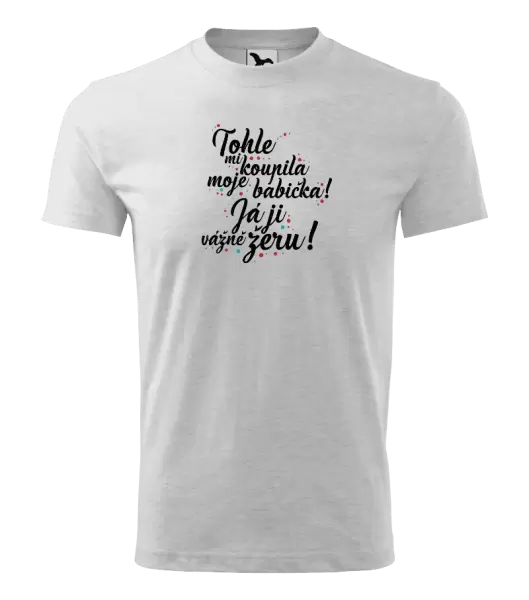 Dětské tričko Tohle mi koupila moje babička