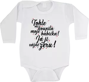 Dětské body Tohle mi koupila moje babička