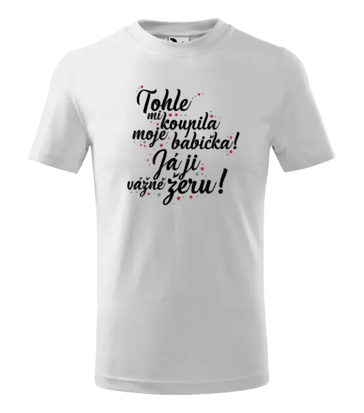 Dětské tričko Tohle mi koupila moje babička