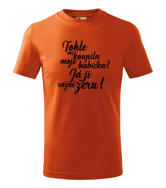 Dětské tričko Tohle mi koupila moje babička