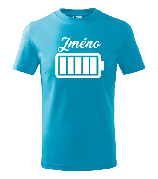 Dětské tričko Baterie se jménem