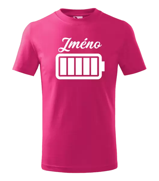 Dětské tričko Baterie se jménem