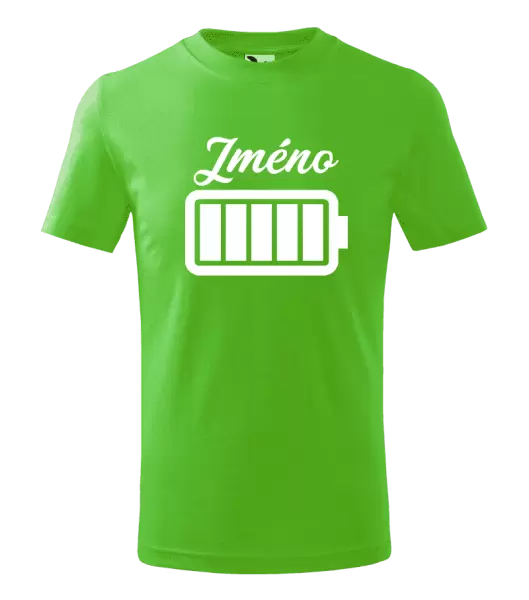 Dětské tričko Baterie se jménem