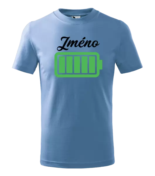 Dětské tričko Baterie se jménem