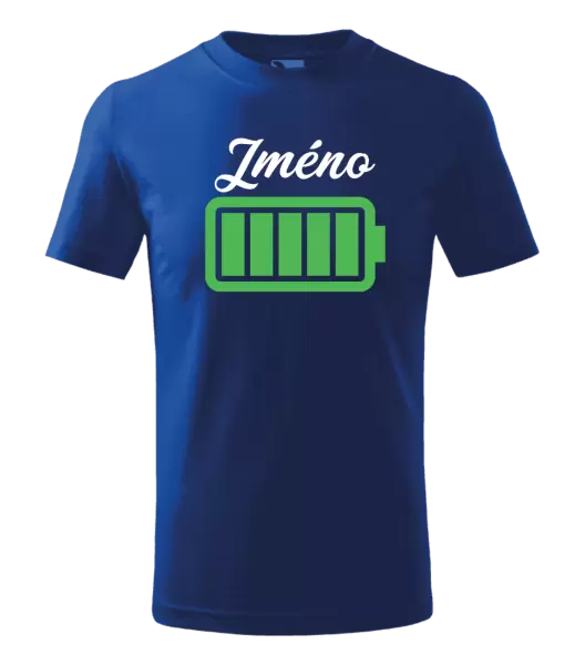 Dětské tričko Baterie se jménem