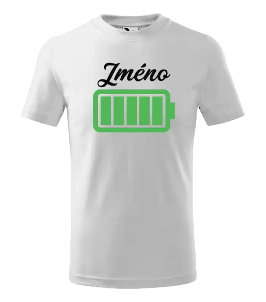 Dětské tričko Baterie se jménem