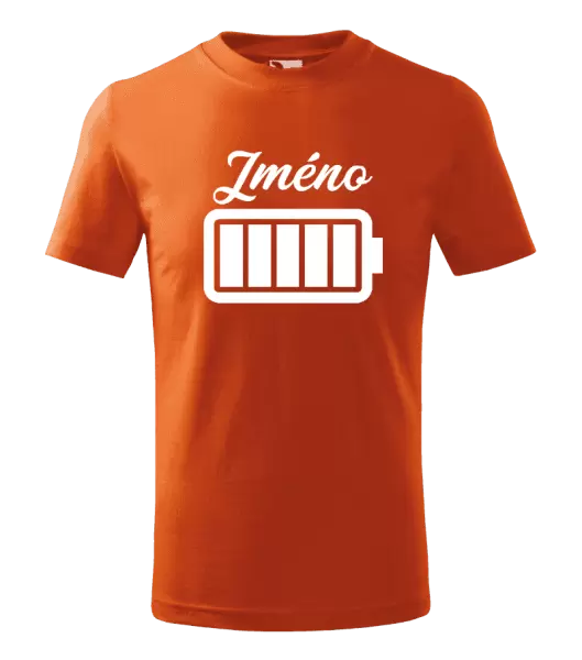 Dětské tričko Baterie se jménem