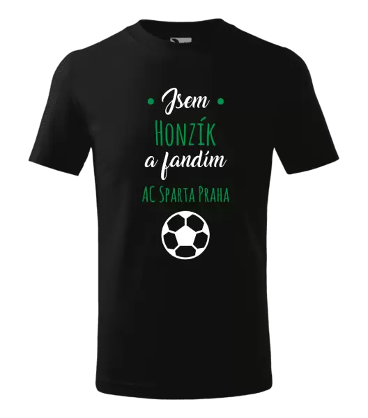 Dětské tričko Fandím fotbalu se jménem