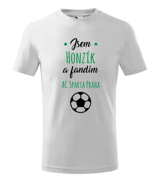 Dětské tričko Fandím fotbalu se jménem