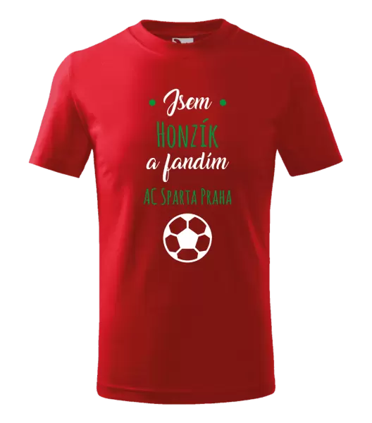 Dětské tričko Fandím fotbalu se jménem