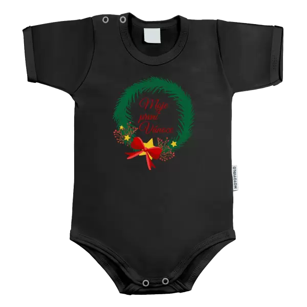 Dětské body Moje první Vánoce věneček