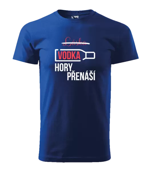 Pánské tričko Vodka hory přenáší