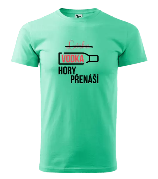 Pánské tričko Vodka hory přenáší