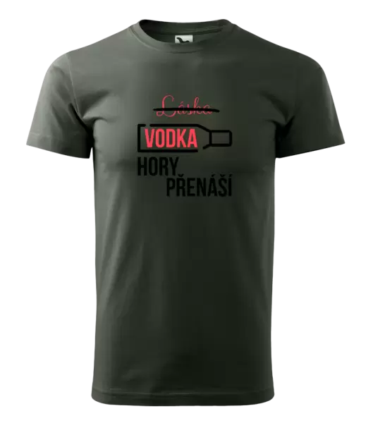 Pánské tričko Vodka hory přenáší