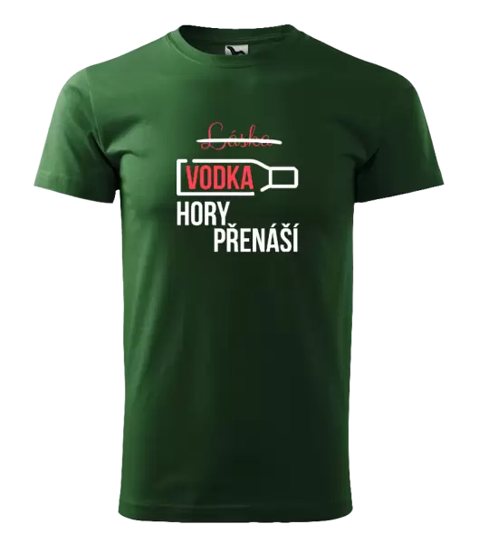 Pánské tričko Vodka hory přenáší