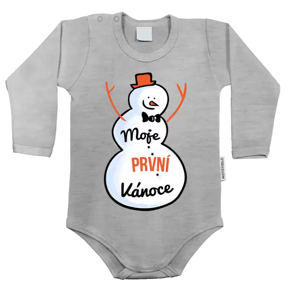 Dětské body Moje první Vánoce - sněhulák