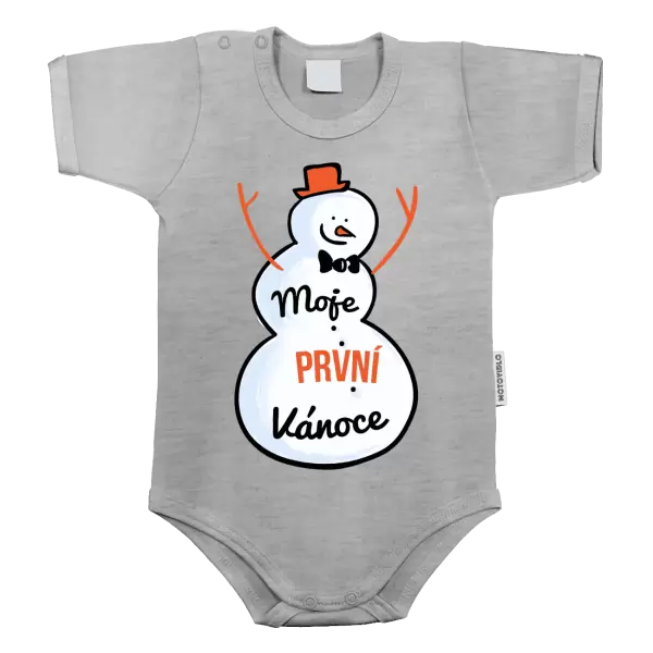 Dětské body Moje první Vánoce - sněhulák