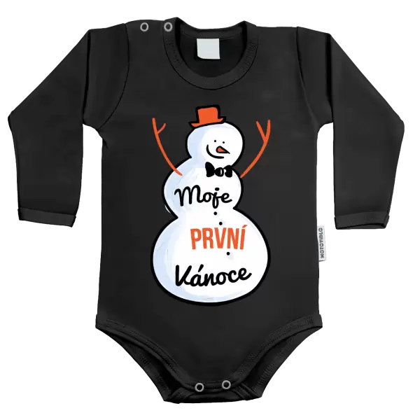 Dětské body Moje první Vánoce - sněhulák