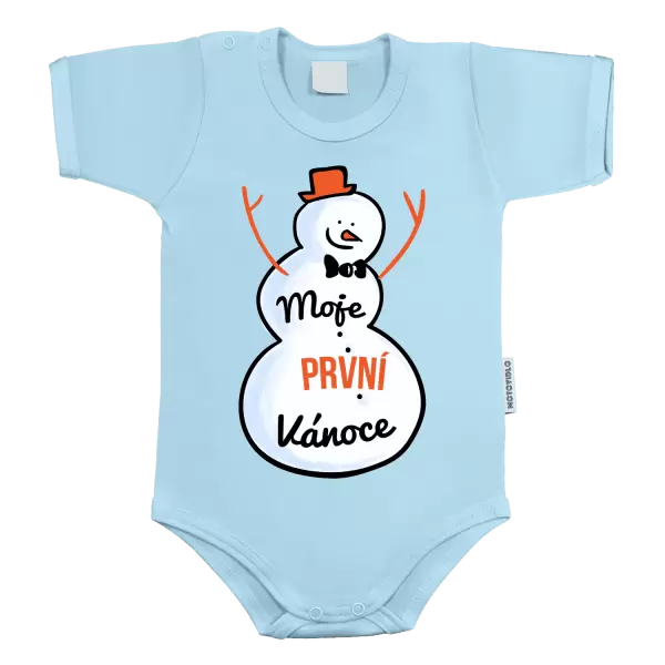 Dětské body Moje první Vánoce - sněhulák