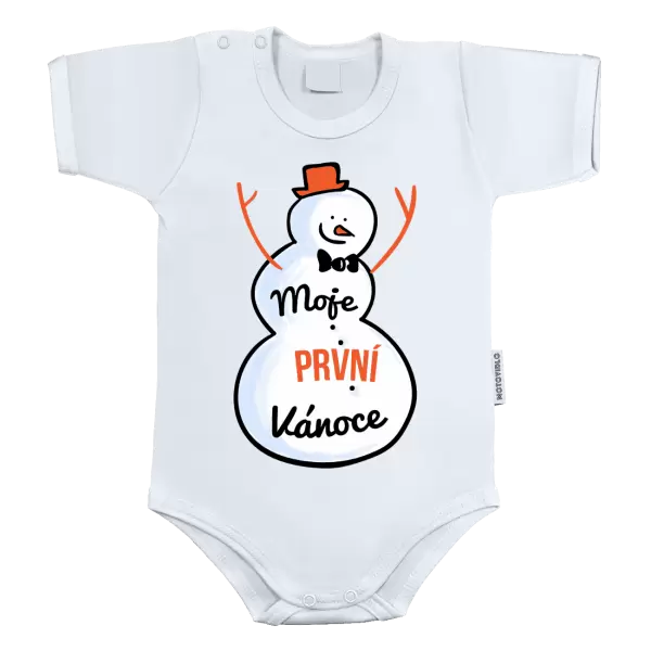 Dětské body Moje první Vánoce - sněhulák