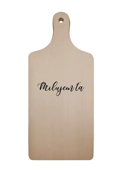 Doštička Milujem ťa - nápis