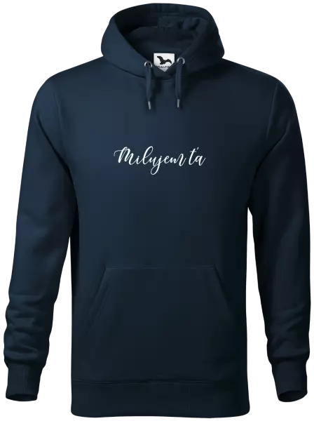 Pánska mikina Milujem ťa - nápis