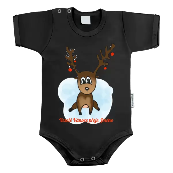 Dětské body Veselé Vánoce přeje - sobík