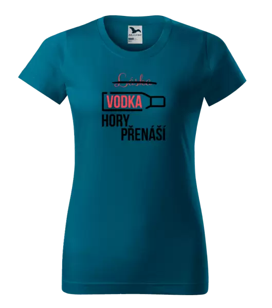 Dámské tričko Vodka hory přenáší