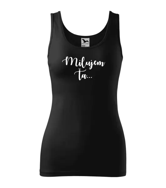 Dámske tielko Milujem ťa - nápis 2