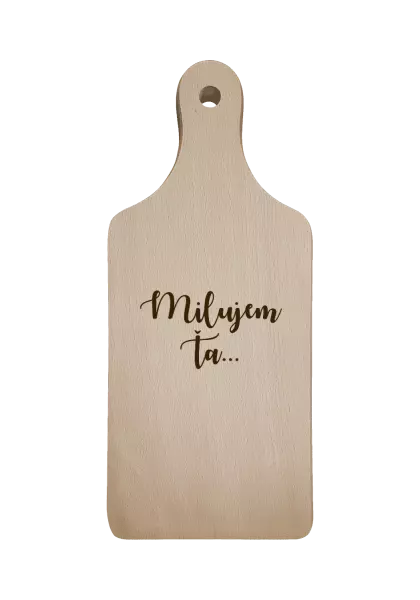 Doštička Milujem ťa - nápis 2