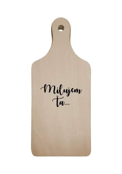 Doštička Milujem ťa - nápis 2