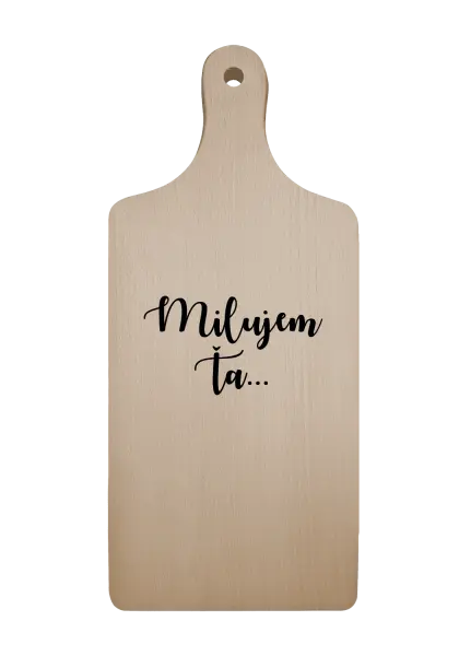 Doštička Milujem ťa - nápis 2