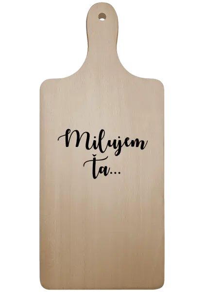 Doštička Milujem ťa - nápis 2