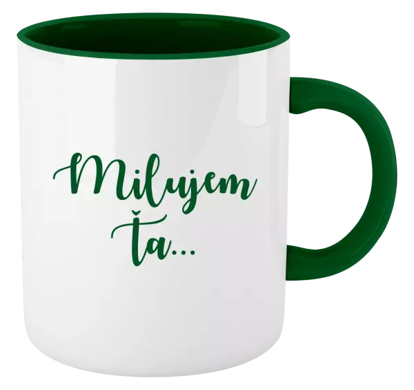 Hrnček  Milujem ťa - nápis 2