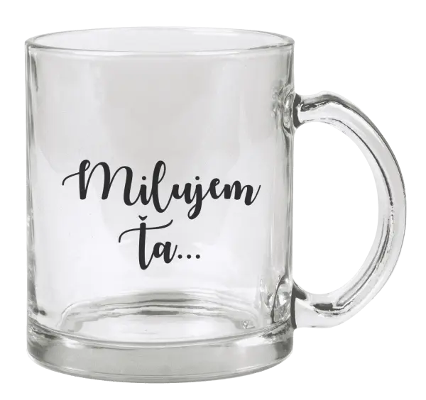 Hrnček Milujem ťa - nápis 2
