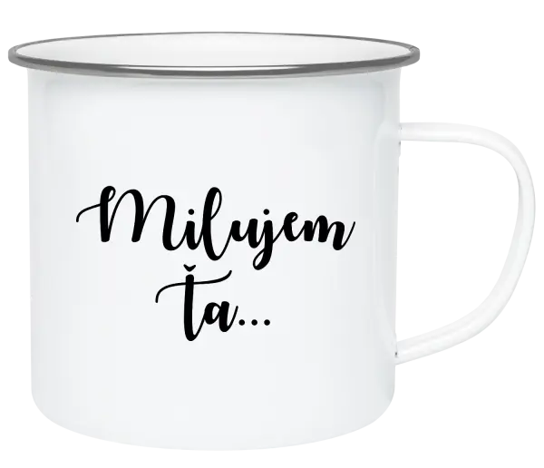 Plecháčik Milujem ťa - nápis 2