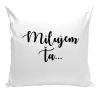Vankúš Milujem ťa - nápis 2