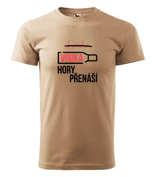Pánské tričko Vodka hory přenáší