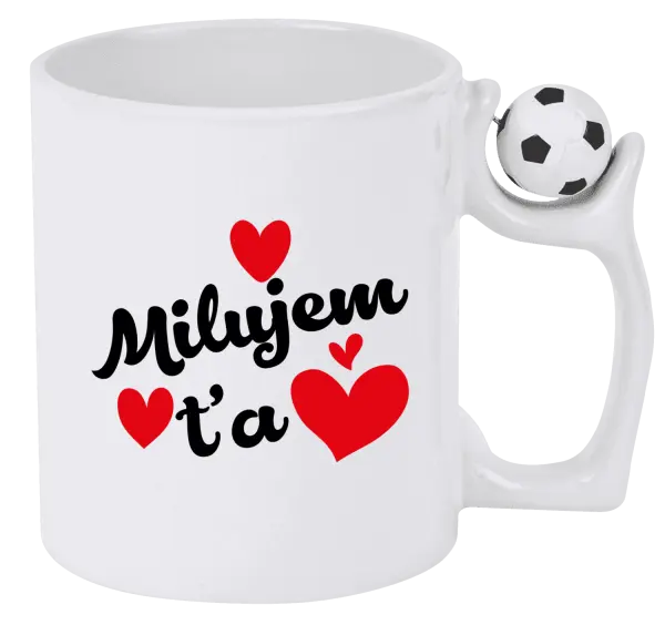 Hrnček Milujem ťa - srdiečka 