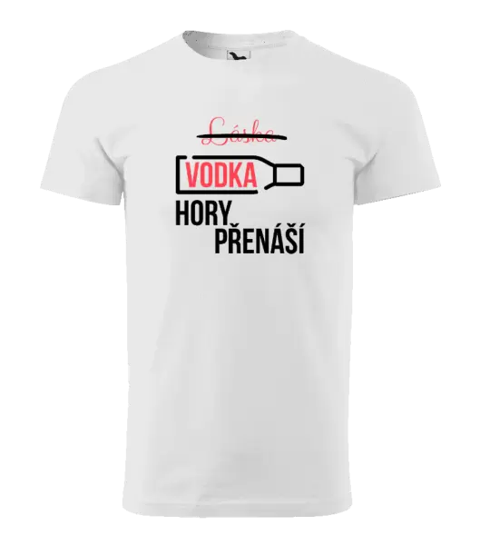 Pánské tričko Vodka hory přenáší