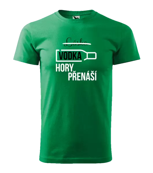 Pánské tričko Vodka hory přenáší