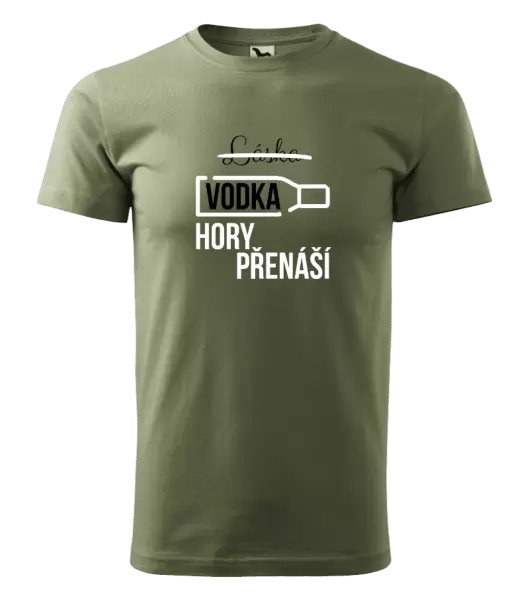 Pánské tričko Vodka hory přenáší