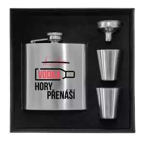 Placatka v krabičce Vodka hory přenáší