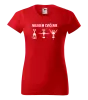 Dámske tričko Milujem cvičenie