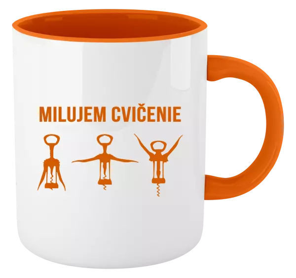 Hrnček  Milujem cvičenie