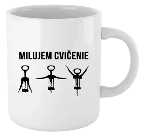 Hrnček Milujem cvičenie