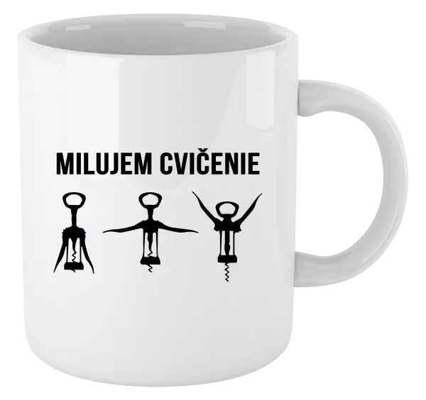 Hrnček Milujem cvičenie