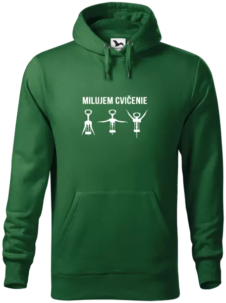 Pánska mikina Milujem cvičenie