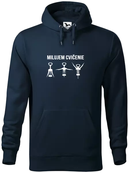 Pánska mikina Milujem cvičenie